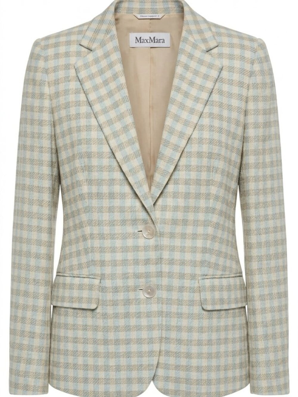 Max Mara Wool Linen Blazer Authenticated Size 10